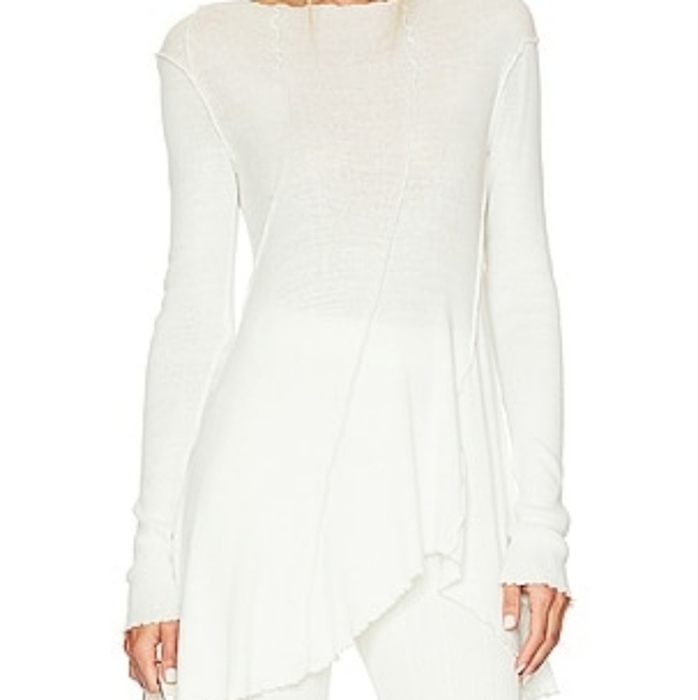 We The Free Cream Long Sleeve  Tunic- L Linen And Cotton Mix Fall Layering /Boho